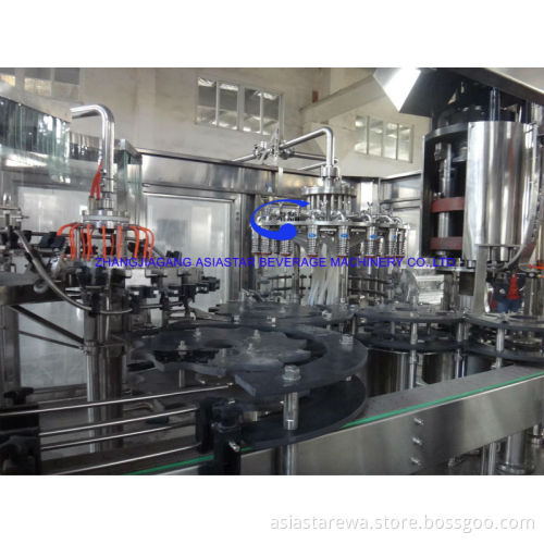 Monoblock small bottled soybean milk filling machine